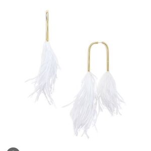 Meta feather earrings- off white cult Gaia